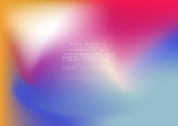 Colorful blurred background The color gradient of the cover book magazine catalog A template for a banner poster and brochure An abstract version of modern design