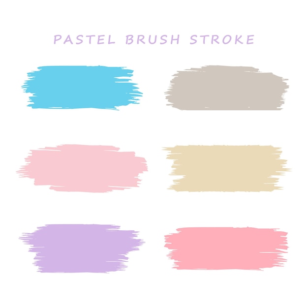 colorful brush stroke element brush ornament
