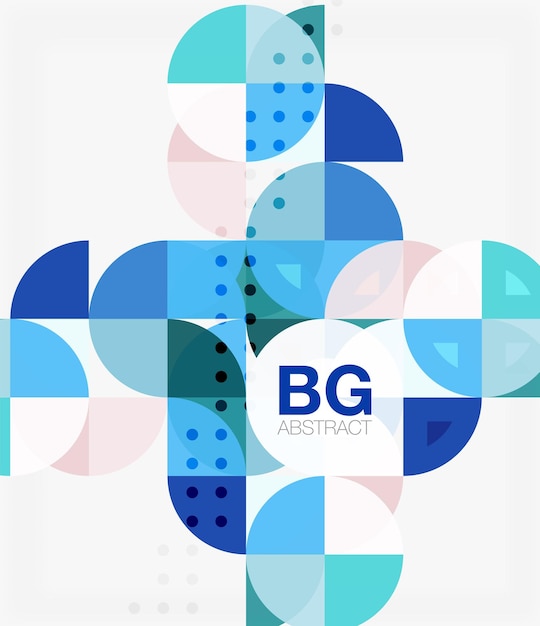 Colorful circle elements Vector template background for workflow layout diagram number options or web design