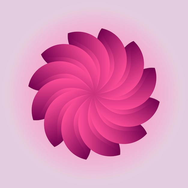 colorful circle rotation pink logo