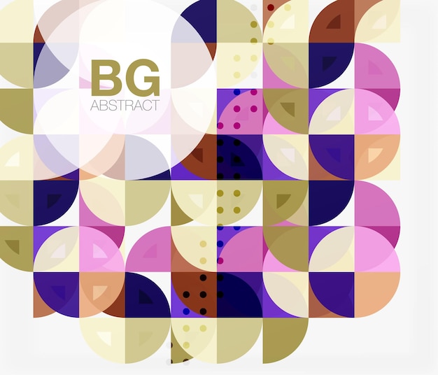 colorful circles modern abstract composition with text geometric background vector template background for workflow layout diagram number options or web design