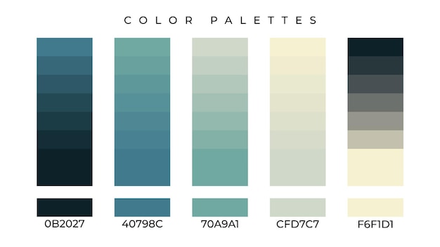 colorful color palettes gradient layers vector design