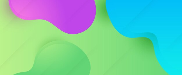 Colorful colourful vector modern and simple banner with shapes