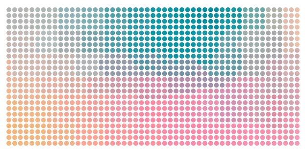 Colorful dot pixel background with a modern edge Halftone bitmap dotted gradient texture Smooth