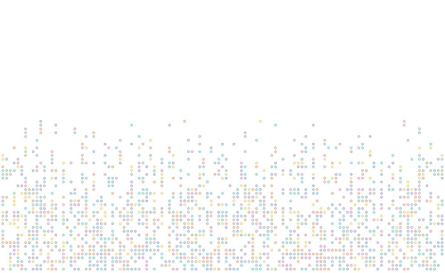 Colorful dot pixel modern edge background