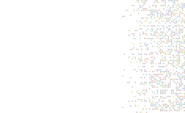 Colorful dot pixel modern edge background
