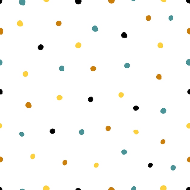 Colorful dots seamless pattern. Background for wallpapers, textiles, papers, fabrics, web pages. Hal