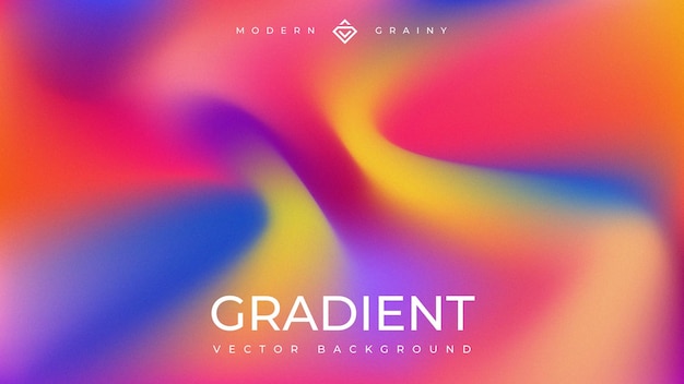 Colorful dynamic gradient grainy vector background