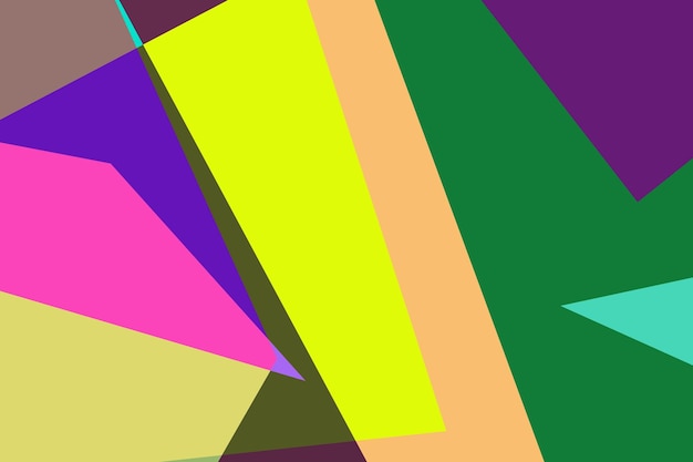 Colorful flat abstract geometric psychedelic pop art poster background
