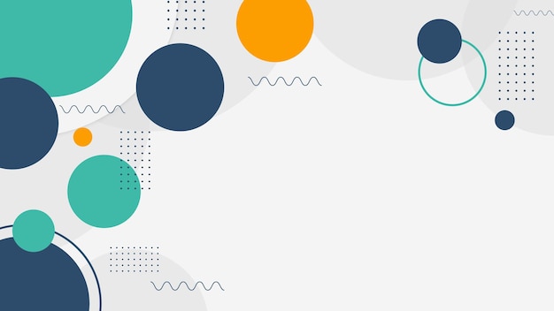 Colorful Flat Geometric Vector Background for background Slide