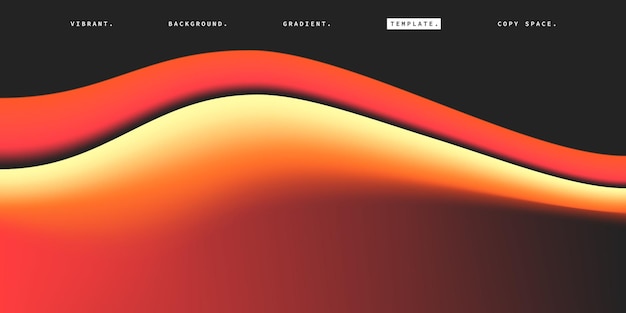 Colorful fluid gradient mesh background template copy space for poster or banner design