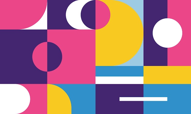 Colorful Geometric Abstract Background For Design Template