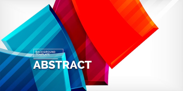 Colorful geometric abstract shapes Illustration For Wallpaper Banner Background Card Book Illustration landing page