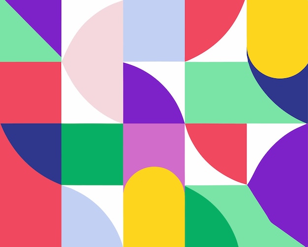 Colorful Geometric Background Vibrant Abstract Patterns for Modern Design Projects