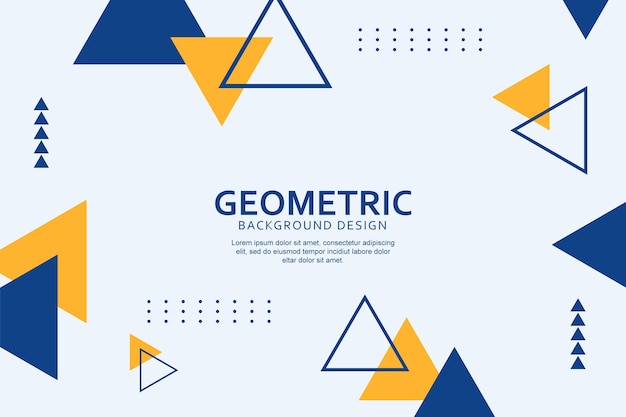 colorful geometric background with flat shapes design