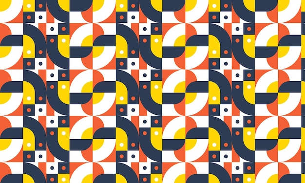 Colorful geometric mosaic pattern background
