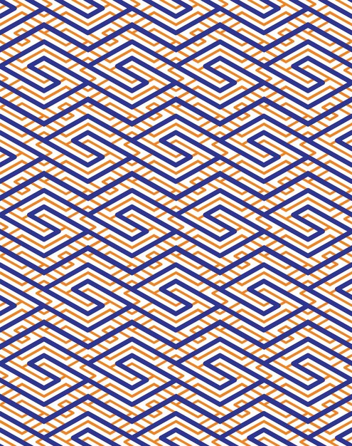 Colorful geometric seamless pattern with symmetric zigzag ornament. Rhombs and parallelograms graphic contemporary background. Bright splicing infinite backdrop.