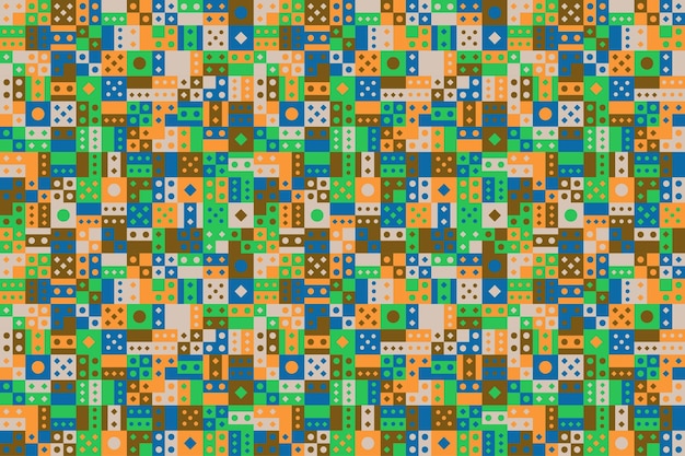colorful geometric shape mosaic pattern background