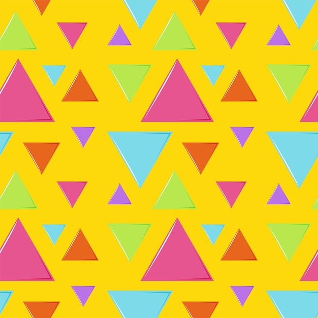 Colorful Geometric Triangle Pattern