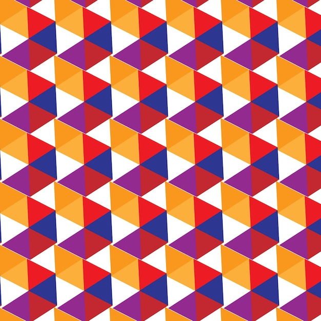 Colorful Geometric Triangle Pattern