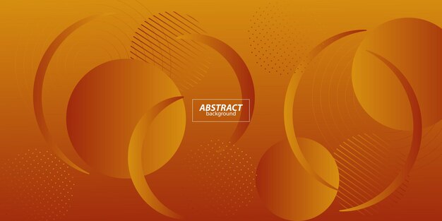Colorful geometric wave 3D background Orange color elements with liquid gradient pattern