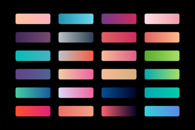 Vektör colorful gradient collection template