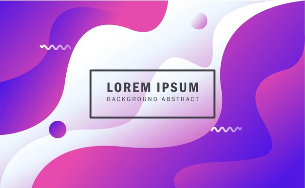 Colorful gradient liquid shape background