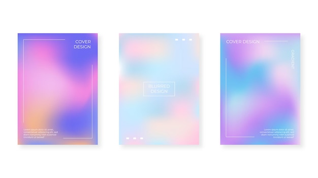 Colorful Gradient Mesh Background Template