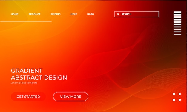 Colorful Gradient Vector Wallpaper Background Template for Landing Page