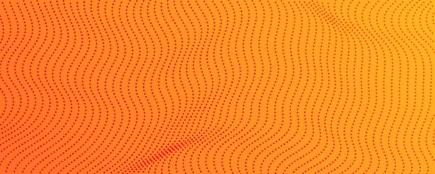 Colorful halftone background with flowing dots