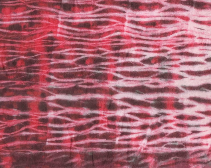 Vektör colorful hand painted watercolor red marron line art tiedye pattern background
