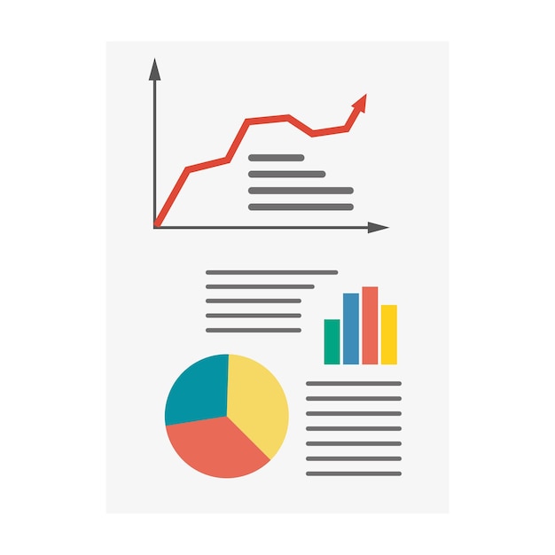 colorful infographic elements on white background