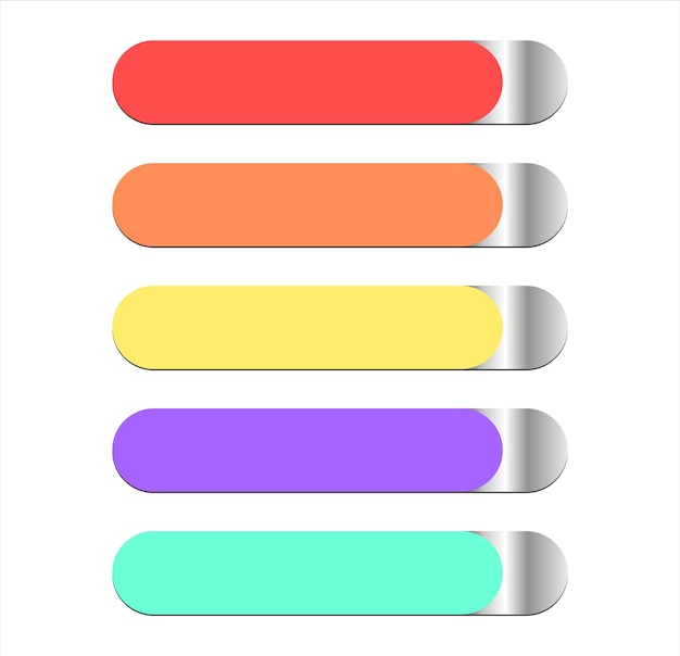 colorful infographic labels in white background