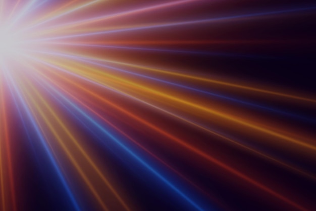 Colorful lines of neon light Abstract neon light background high speed motion