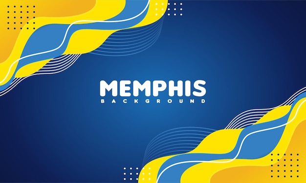 Colorful Memphis Style Background Fun and Playful Background Vector
