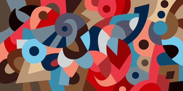 colorful mural pattern for wall decoration