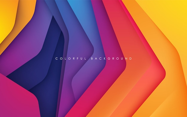 Colorful overlap layers background smooth gradient