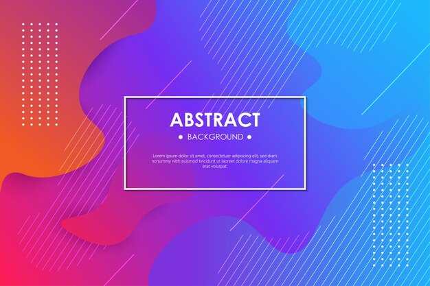 colorful red blue gradient geometric background, with fluid shapes composition. eps10 vector.