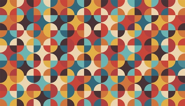 Colorful retro abstract background and minimal design