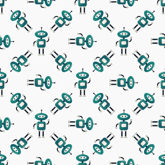Colorful Robot Pattern Design Designs for fabric textiles wallpaper packaging