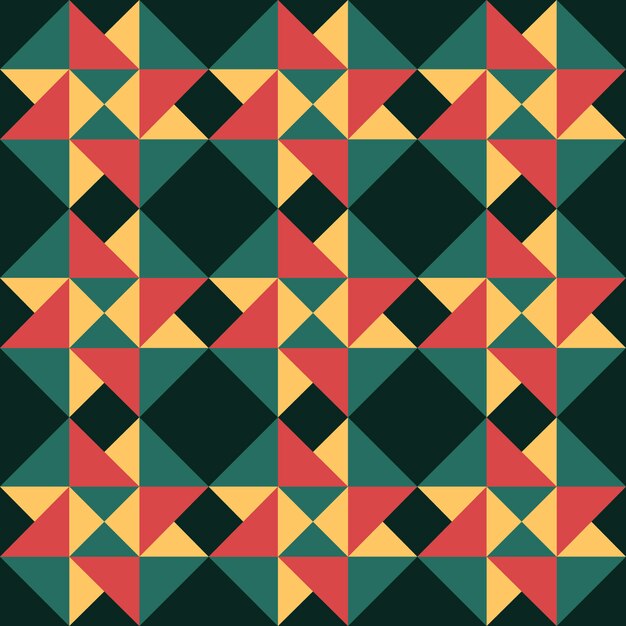 Colorful Seamless Geometric Pattern