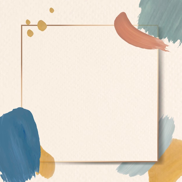 colorful square frame on an abstract design element background vector