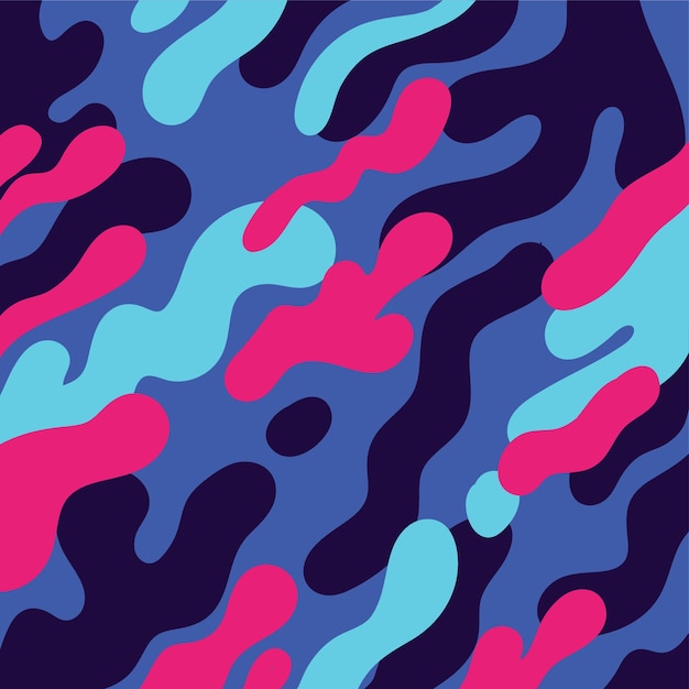 colorful square liquid background illustration