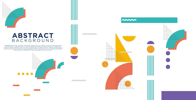 Colorful template banner with color Design with geometric shape