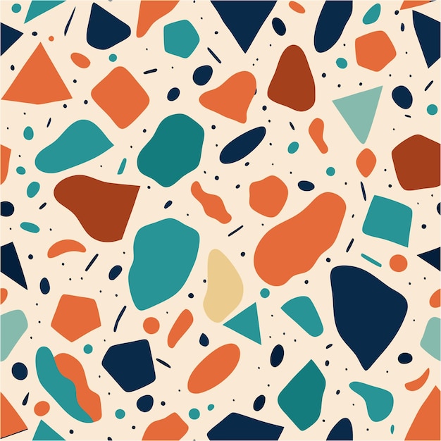 colorful terrazzo pattern design