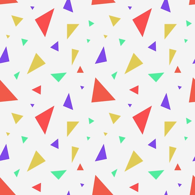 Colorful triangles endless pattern