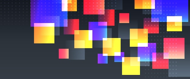 Colorful vector abstract geometric shapes banner For cover design book design poster cd cover flyer website backgrounds or advertising