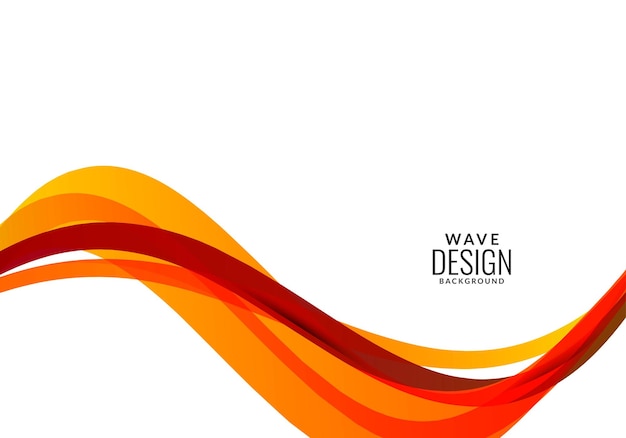 colorful wave design modern background