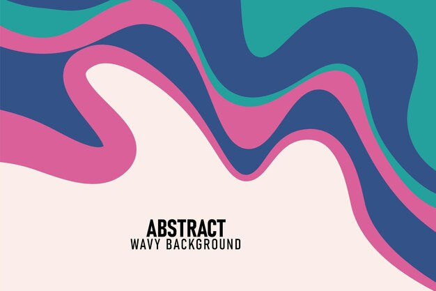 Colorful wavy style background