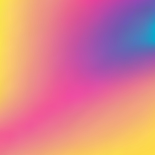 Colorful Yellow Blue and Pink Vector Gradient Background